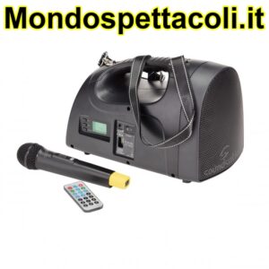 Impianto audio portatile con radiomicrofono senza fili
