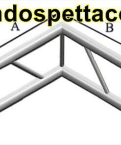 Angolo 90° a 2 vie verticale P25