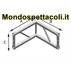 Angolo 90° a 2 vie verticale P25