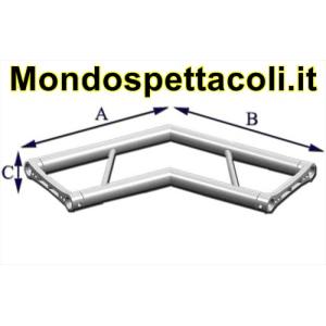 Angolo 120 ° a 2 vie orizzontale P25