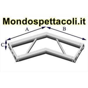 Angolo 135 ° a 2 vie orizzontale P25