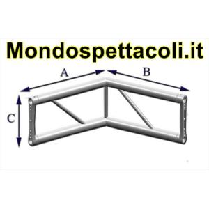 P25L - Angolo sezione piana con lato 25 cm