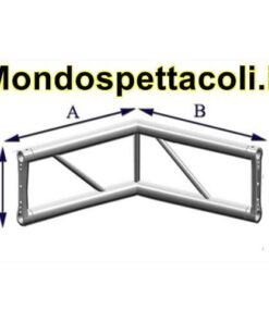 P40L - Angolo sezione piana con lato 40 cm