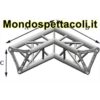 TRE25L - Angolo sezione Triangolare con lato 25 cm