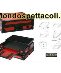 Flight Case Rosso per Controller DJ Midi PD-FC2
