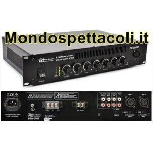 PDV60M 60W/100V - Mixer Amplificato a 4 canali