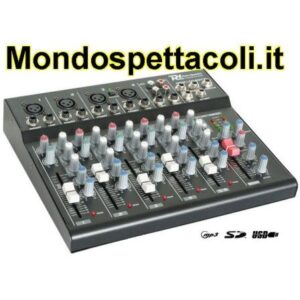 Mixer audio  a 6 canali con effetto e porta USB e SD