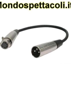 Cavo Convertitore DMX 5 Pin Input Femmina - 3 Pin output Maschio