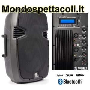 Cassa Amplificata da 600 watt con Bluetooth ingresso USB SD MP3