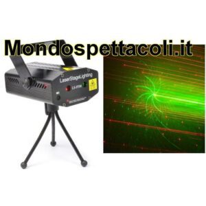 Effetto Mini Laser rosso e verde con gobo