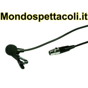 Microfono a elettrete Lavalier con clip e cavo 6m ECM-300L