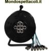 Ciabatta microfonica - W Audio XLR Multicore Drum 8-Way 15m