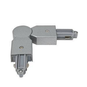 1-Phase Corner Connector Argento - (RAL9006)