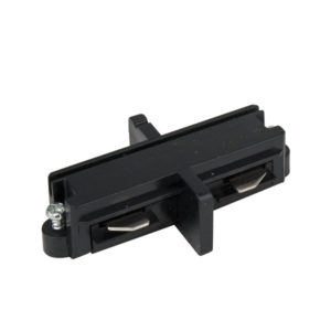 1-Phase Straight Connector Nero (RAL9004)