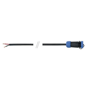 1.5 m 2x1 mm2 open end cable / 4-pin IP68 female in-line connector
