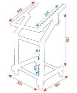 19 Inch Rack metal Con caricamento superiore regolabile