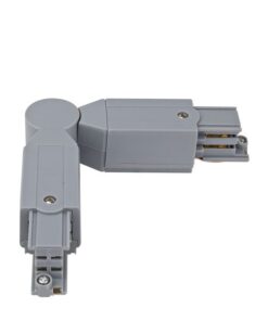 3-Phase Corner Connector Argento (RAL9006)