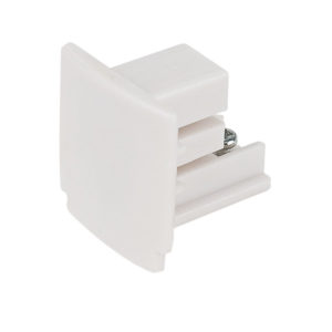 3-Phase End Cap Bianco (RAL9003)