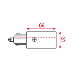 3- Phase Left Feed-In Connector Nero (RAL9004)