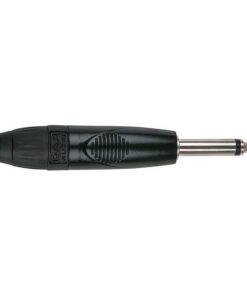 6.3mm Jack X-type Mono with black endcap Alloggiamento nero