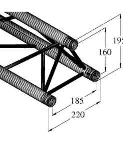 ALUTRUSS DECOLOCK DQ3-3000 3-Way Cross Beam