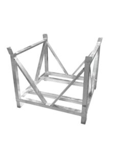 ALUTRUSS Dolly for Steel Base Plates Square 80x80
