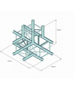 ALUTRUSS QUADLOCK 6082T-42 4-Way T-Piece