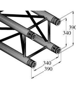 ALUTRUSS QUADLOCK TQ390-500 4-Way Cross Beam