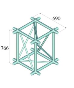 ALUTRUSS QUADLOCK TQ390-MCB Universal Crossing