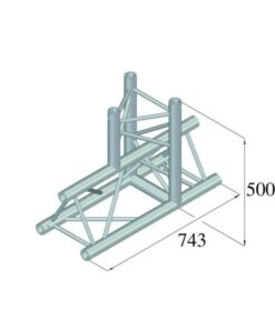 ALUTRUSS TRILOCK 6082AT-37 3-Way T-Piece