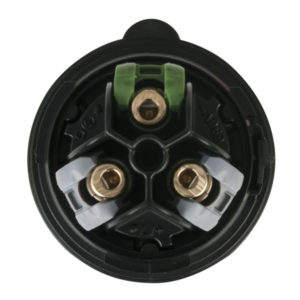 CEE 16A 240V 3p Plug Male Nero, Turbo Twist, IP44