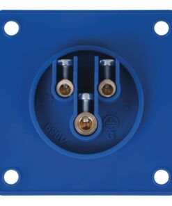 CEE 16A 240V 3p Socket Female Blu, IP44