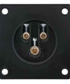 CEE 16A 240V 3p Socket Female Nero, IP44