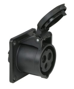 CEE 16A 240V 3p Socket Female Nero, IP44