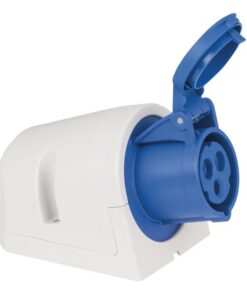 CEE 16A 240V 3p Wallmount Female Blu, IP44