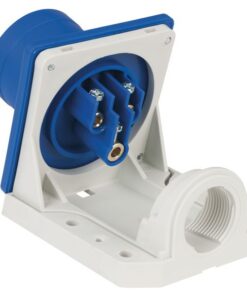 CEE 16A 240V 3p Wallmount Male Blu, IP44