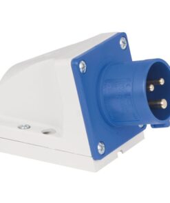 CEE 16A 240V 3p Wallmount Male Blu, IP44
