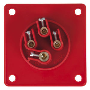 CEE 16A 400V 4p Socket Female Rosso, IP44