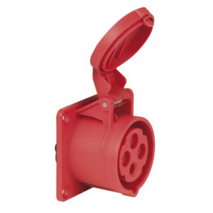 CEE 16A 400V 4p Socket Female Rosso, IP44