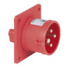 CEE 16A 400V 4p Socket Male Rosso, IP44