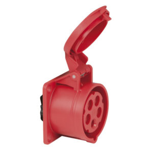 CEE 16A 400V 5p Socket Female Rosso, IP44