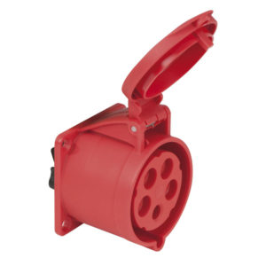 CEE 32A 400V 5p Socket Female Rosso, IP44