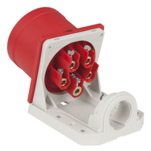 CEE 32A 400V 5p Wallmount Male Rosso, IP44