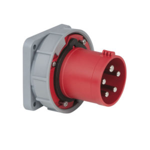 CEE 63A 400V 5p Socket Male Rosso, IP67