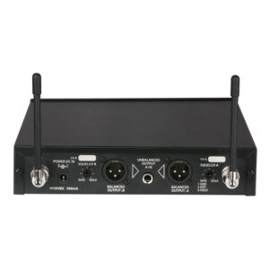 COM-42 Set microfono wireless UHF, 2 canali