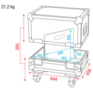 Case for 2x M12 monitor