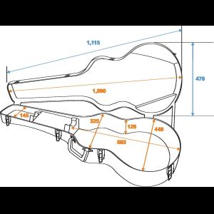 DIMAVERY ABS Case for jumbo acoustic