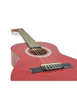 DIMAVERY AC-303 Classical Guitar 1/2, red