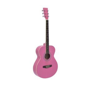 DIMAVERY AW-303 Western guitar pink