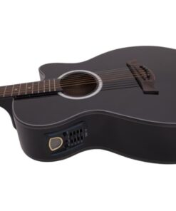 DIMAVERY AW-400 Western guitar, black
